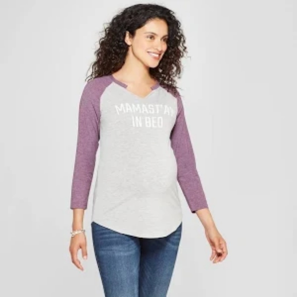 Maternity Graphic Tee 3/4 sleeve